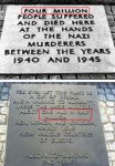 El Museo de Auschwitz reduce cifra de muertos por 2,5 millones de acuerdo con este monumento, ...jpg