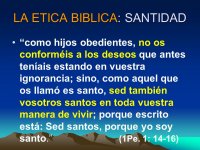 LA ETICA BIBLICA: SANTIDAD.jpg LA ETICA BIBLICA: SANTIDAD.jpg