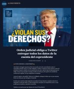 Orden judicial obliga a Twitter entregar todos los datos de la cuenta del expresidente   al de...jpg