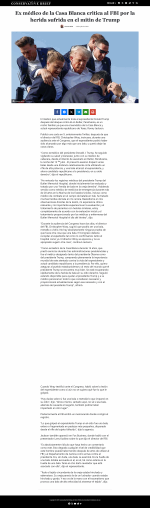 Ex médico de la Casa Blanca critica al FBI por la herida sufrida en el mitin de Trump.png