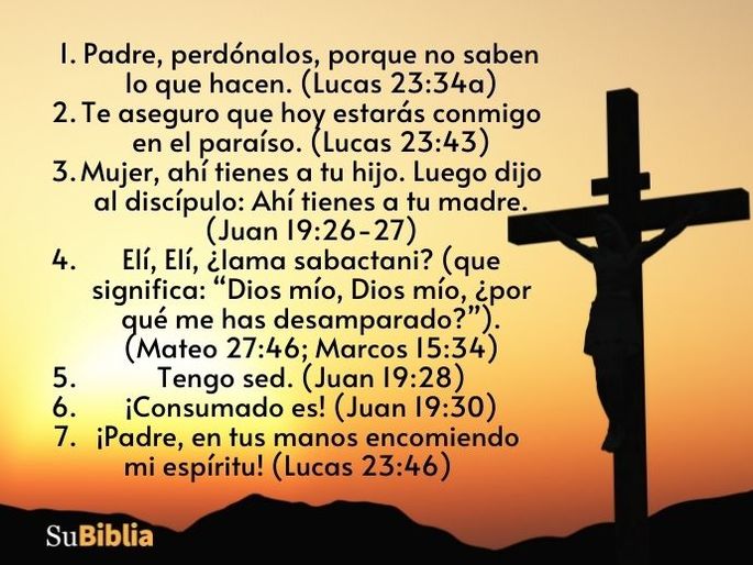 Las 7 palabras de Jesús en la cruz