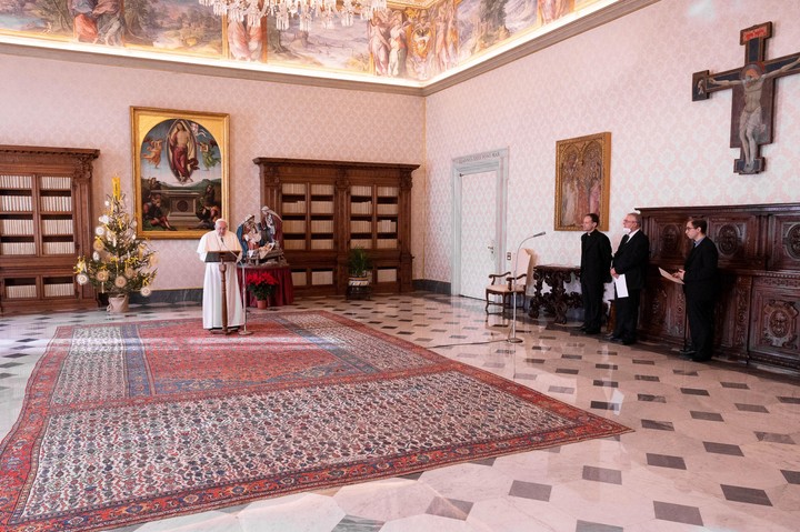 Francisco, durante el Angelus celebrado el 28 de diciembre. Foto: ANSA.