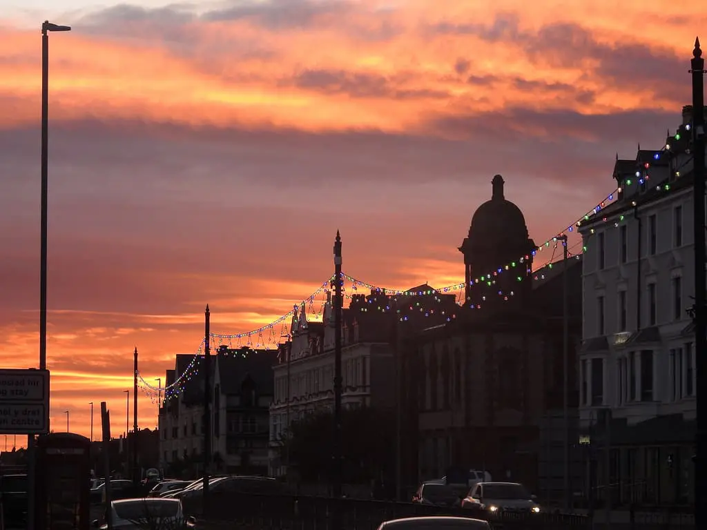 atardecer en Llandudno