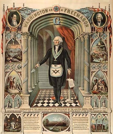 George Washington Freemason Print Harry T. Peters Lithography George Washington Freemason Print Harry T. Peters Lithography